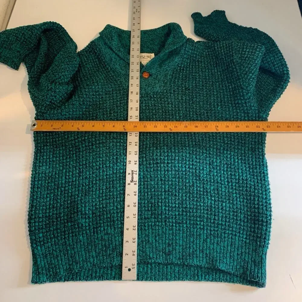 Vintage American Eagle Sweater Mens M Medium Willow Wool Blend Elbow Pads Heavy